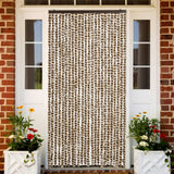 Vidaxx Fliegenvorhang 100x230 cm Chenille Beige und Braun