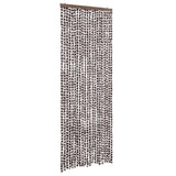 Vidaxx Fliegenvorhang 90x200 cm Chenille braun und weiß