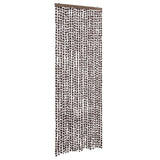 Vidaxl Fly Curtain 90x200 cm Chenille Brown och vit