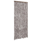 Vidaxx Fliegenvorhang 100x200 cm Chenille braun und weiß