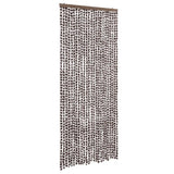 Vidaxx Fliegenvorhang 100x230 cm Chenille braun und weiß