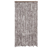 Vidaxl fléien Rido 100x230 cm Chenille Brown a Wäiss