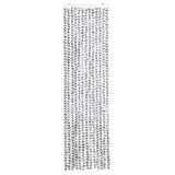 Vidaxx Fliegenvorhang 56x200 cm Chenille Hellgrau und Dunkelgrau