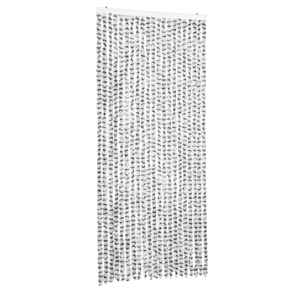 Vidaxl fléien Rido 90x200 cm Chenille Luet gro a donkel gro