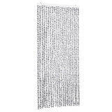 Vidaxl Fly curtain 90x200 cm Chenille light gray and dark gray