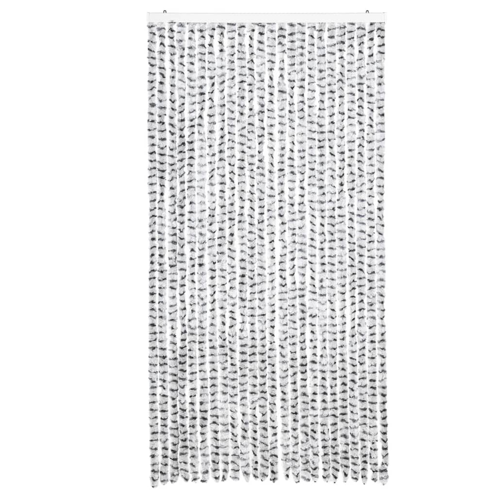 Vidaxl Fly Curtain 100x200 cm CHENILLE GREN ET GREY DROY