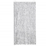 Vidaxx Fliegenvorhang 100x230 cm Chenille hellgrau und dunkelgrau
