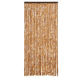 Vidaxl Fly curtain 90x200 cm Chenille ocher and white