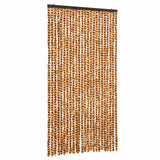 Vidaxx Fliegenvorhang 100x200 cm Chenille Ocker und Weiß