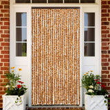 Vidaxx Fliegenvorhang 100x230 cm Chenille Ocker und Weiß