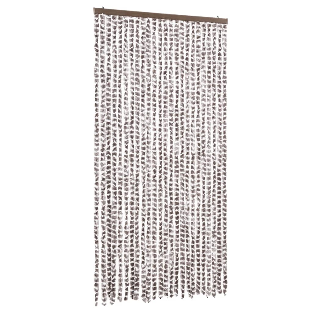 Vidaxl fléien Curta 100x230 cm Chenille Tauper a wäiss