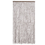 Vidaxl Fly rideau 100x230 cm chenille taupe et blanc