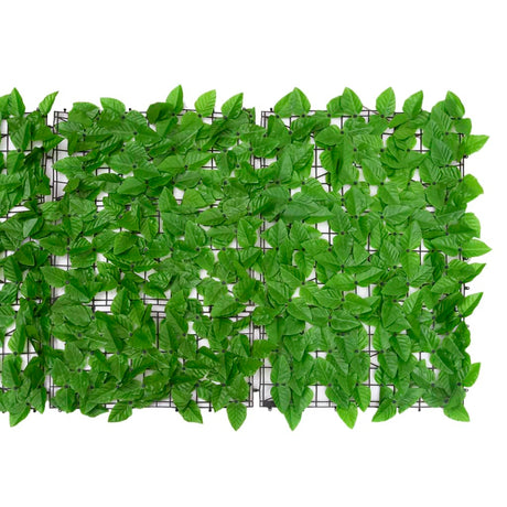 Vidaxxl Balkonschirm mit grünen Blättern 200x75 cm