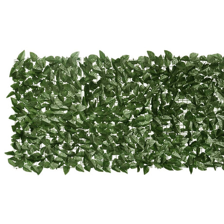 Vidaxxl Balkonschirm mit dunkelgrünen Blättern 600x75 cm