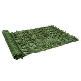 Schermo del balcone Vidaxl con foglie verde scuro 300x150 cm