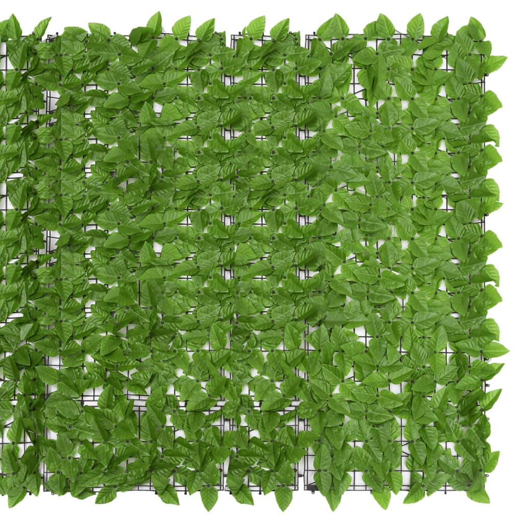 Vidaxxl Balkonschirm mit grünen Blättern 300x150 cm