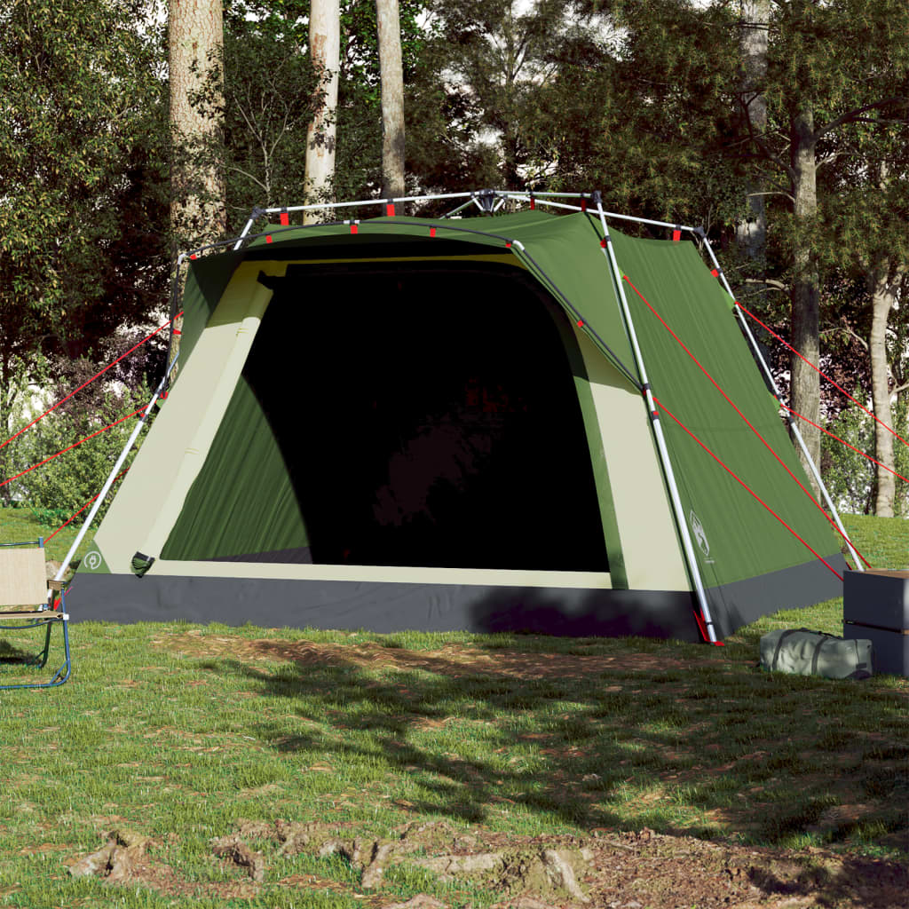 Vidaxl Camping Tent 4 Persona Rápido Green