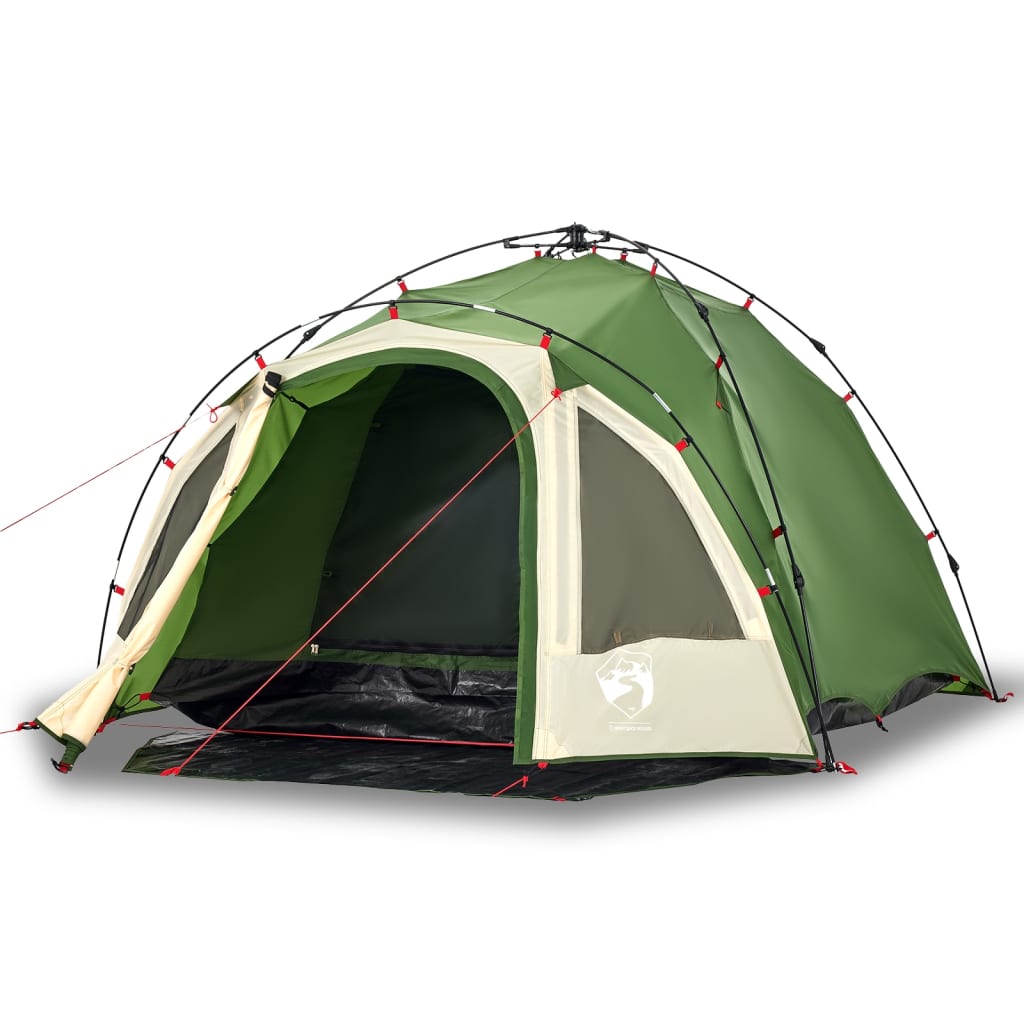 Vidaxl dome tente 3 personnes Fast Release Green