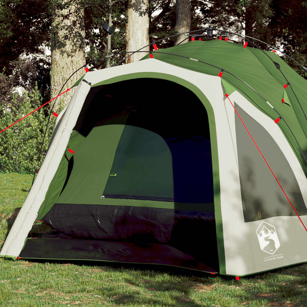 Vidaxl Dome Tent 3-osobowy szybki wydawanie zielonego