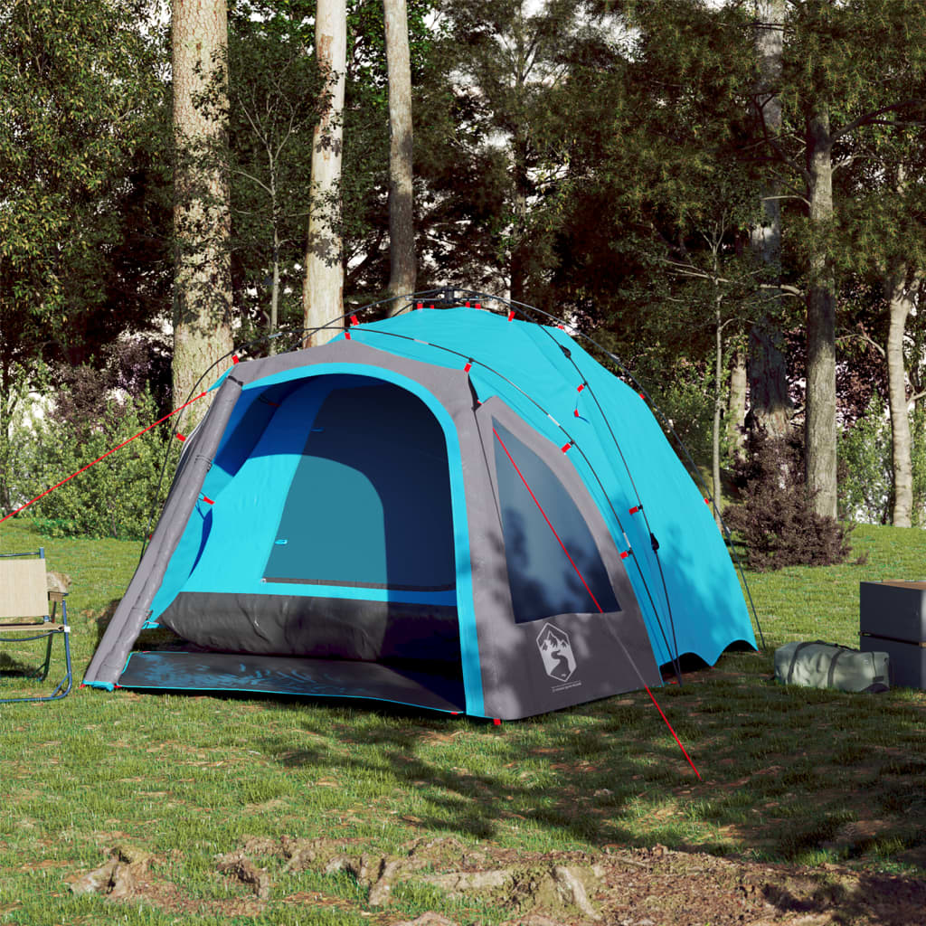 Vidaxl Dome tent 3-person fast release blue