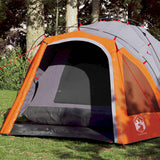 Vidaxl Dome Tält 3-person Fast Release Grey and Orange