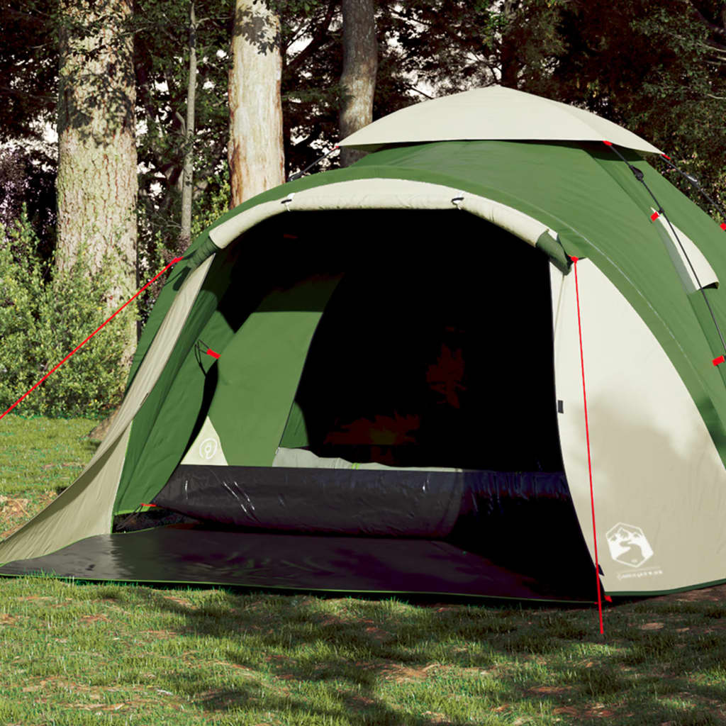 Vidaxl dome tente 3 personnes Fast Release Green