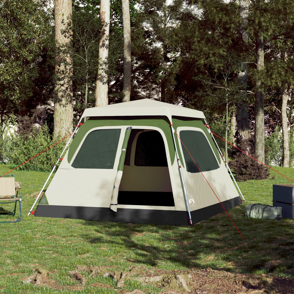 Vidaxl Dome tent 4-person fast release green