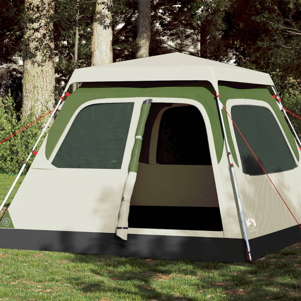 Vidaxl dome tente 4 personnes Fast Release Green