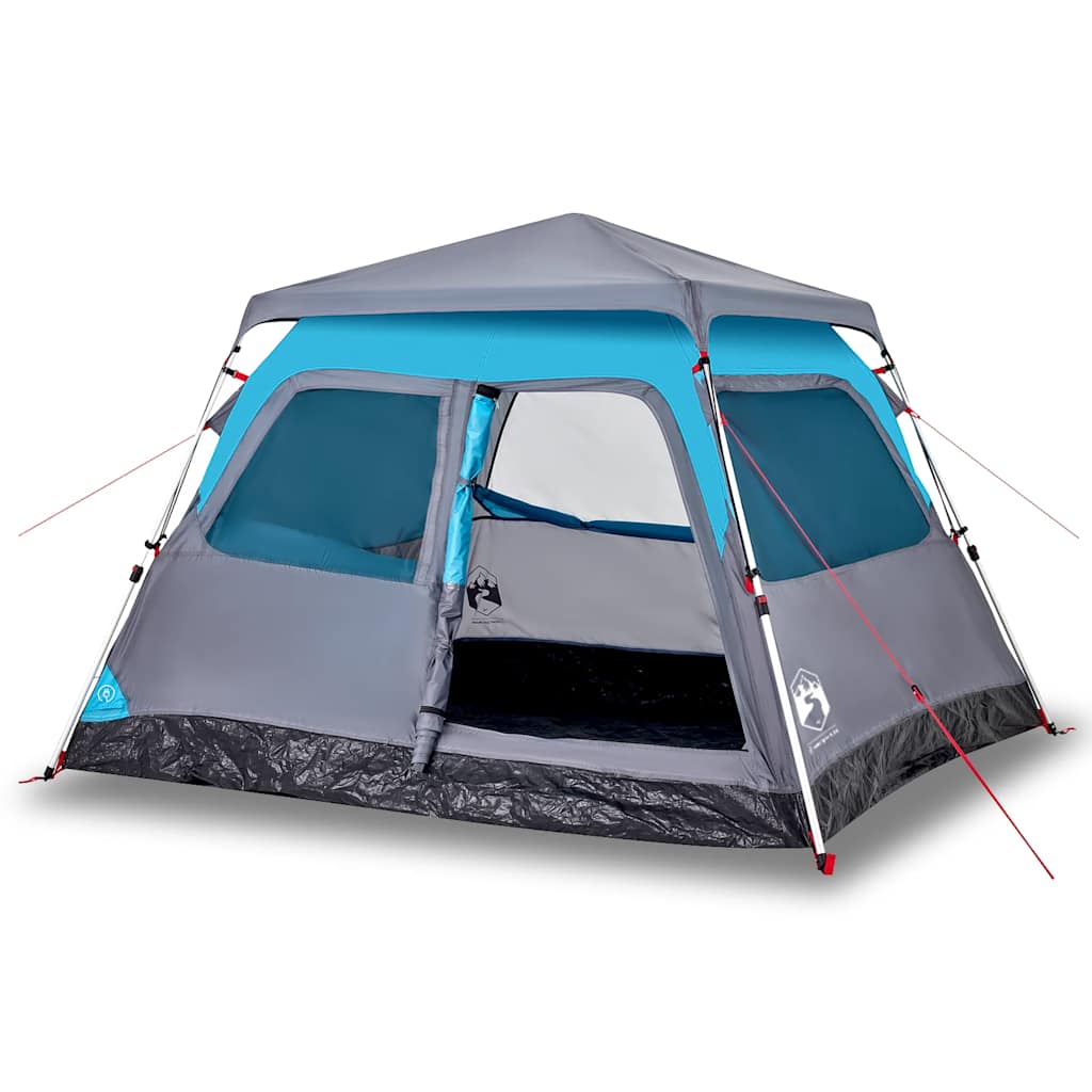 Vidaxl Kuppelzelt 4-Personen Schnellspanner blau