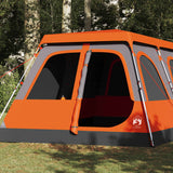 Vidaxl Dome Tent 10 Personne Fast Release Grey and Orange