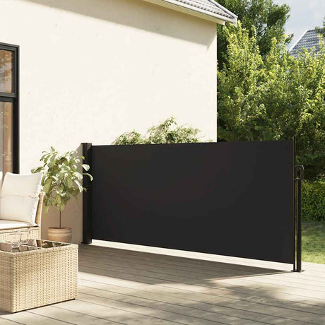 Vidaxx ausziehbarer Windschutz 100x300 cm schwarz