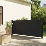 Vidaxx ausziehbarer Windschutz 100x300 cm schwarz