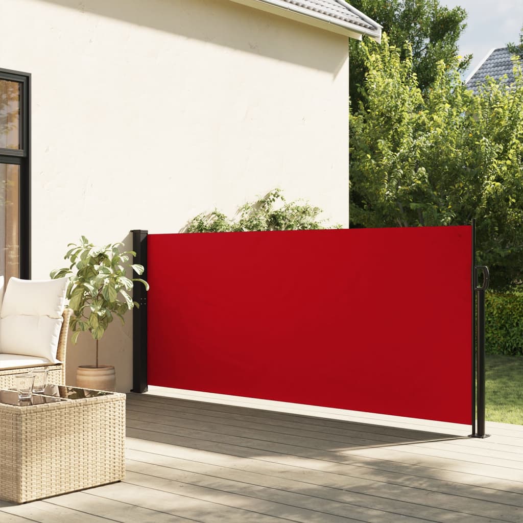 Vidaxl windscherm uittrekbaar 100x300 cm rood