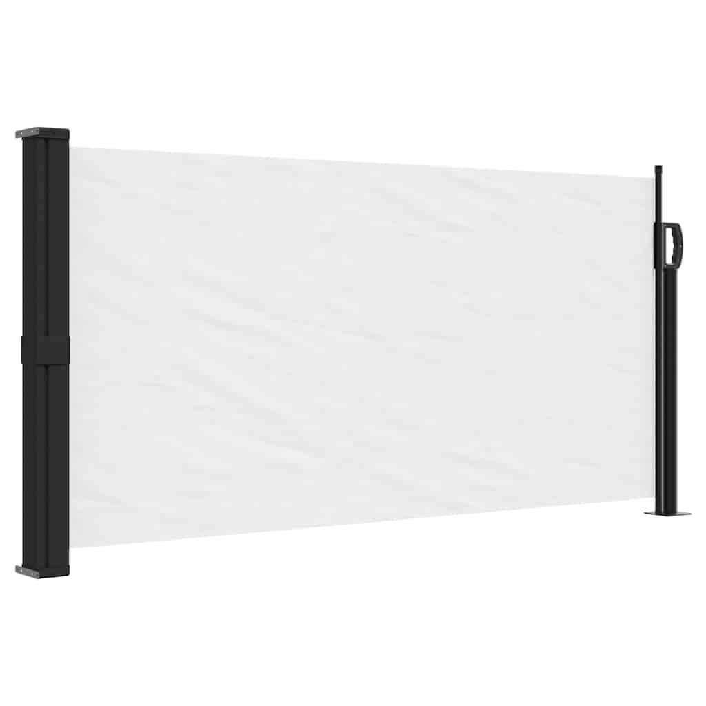 Pare-brise vidaxl extensible 100x300 cm blanc