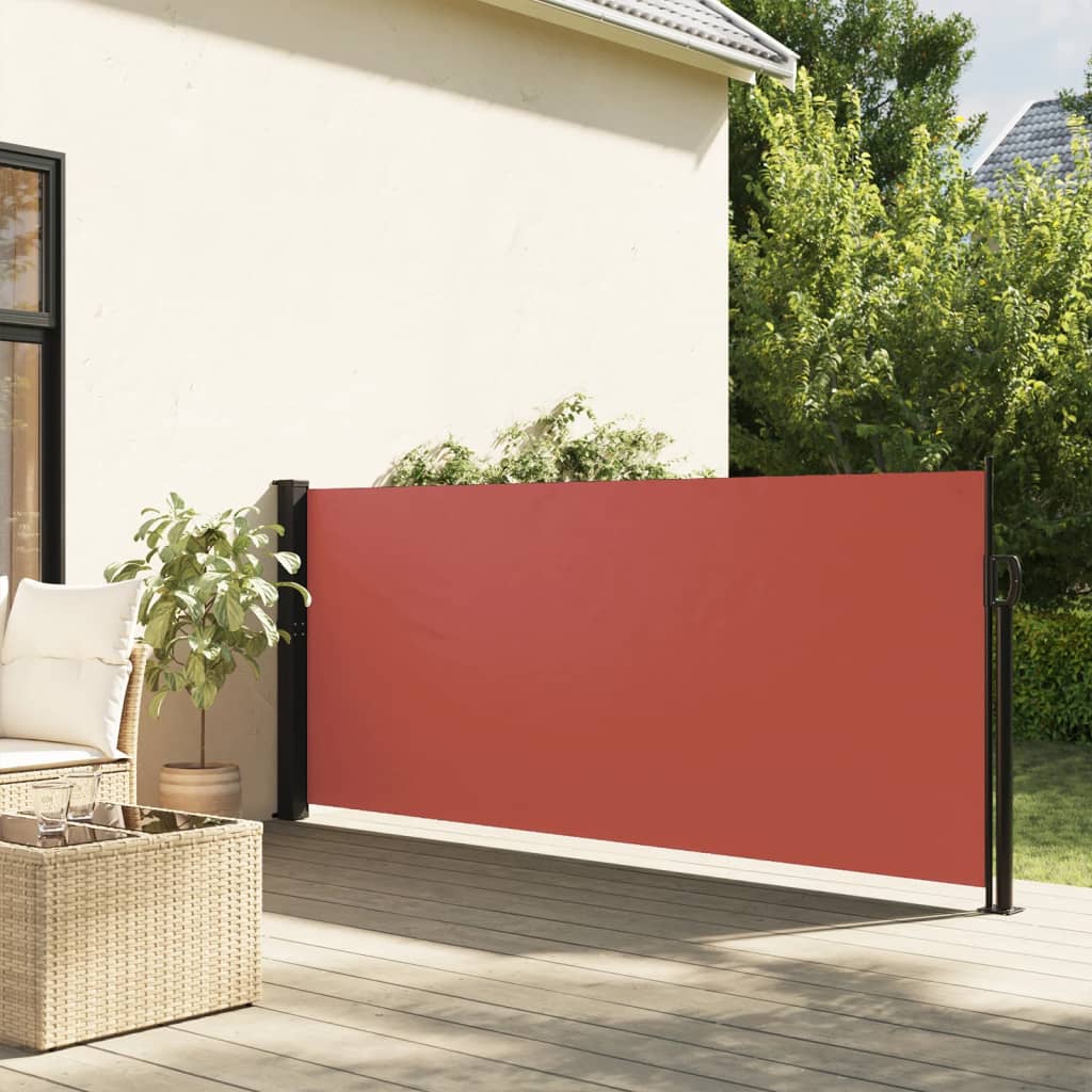 VidaXL Windshield Extendable 100x300 cm Terracotta