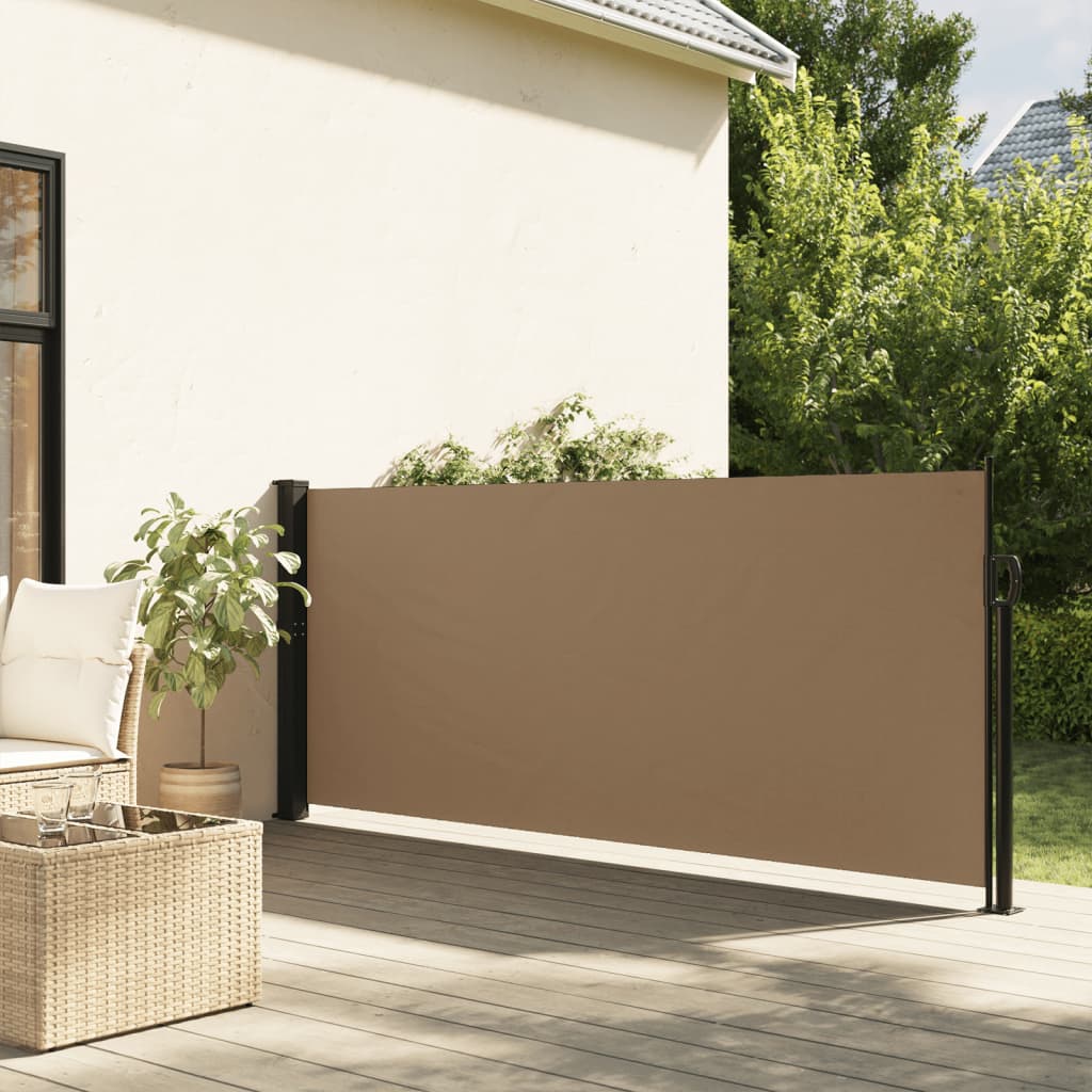 Vidaxl Windschëld verlängert 100x300 cm taupe