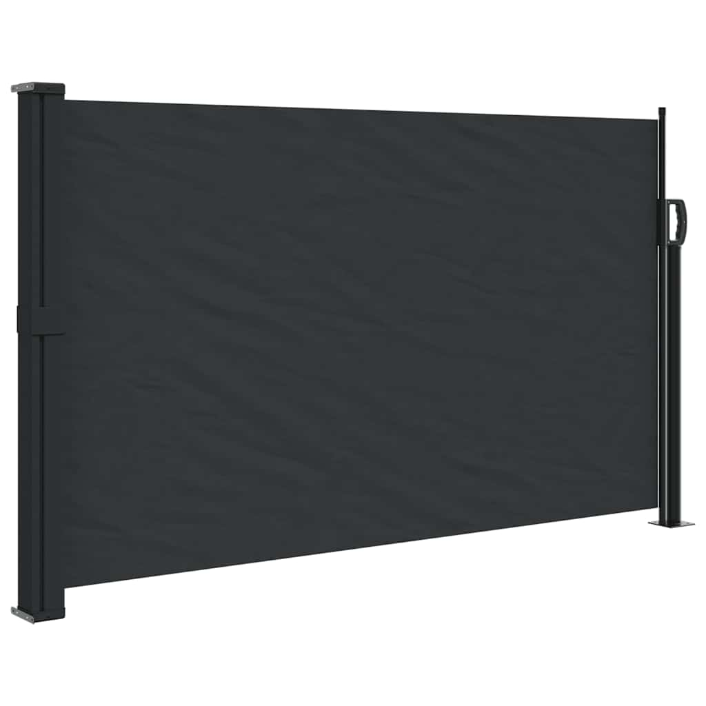 Pare-brise vidaxl extensible 117x300 cm noir