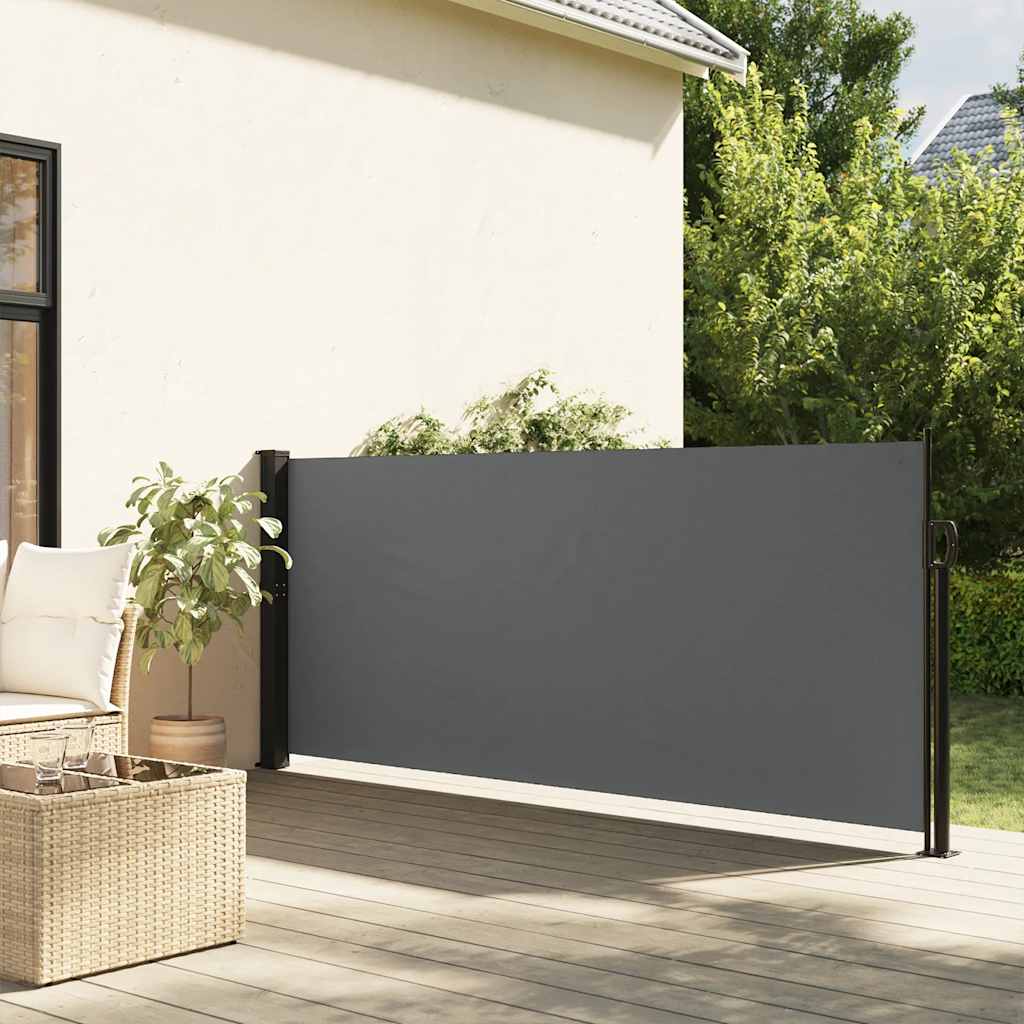 Vidaxl Windshield utvidbar 117x300 cm Antracitt -farget