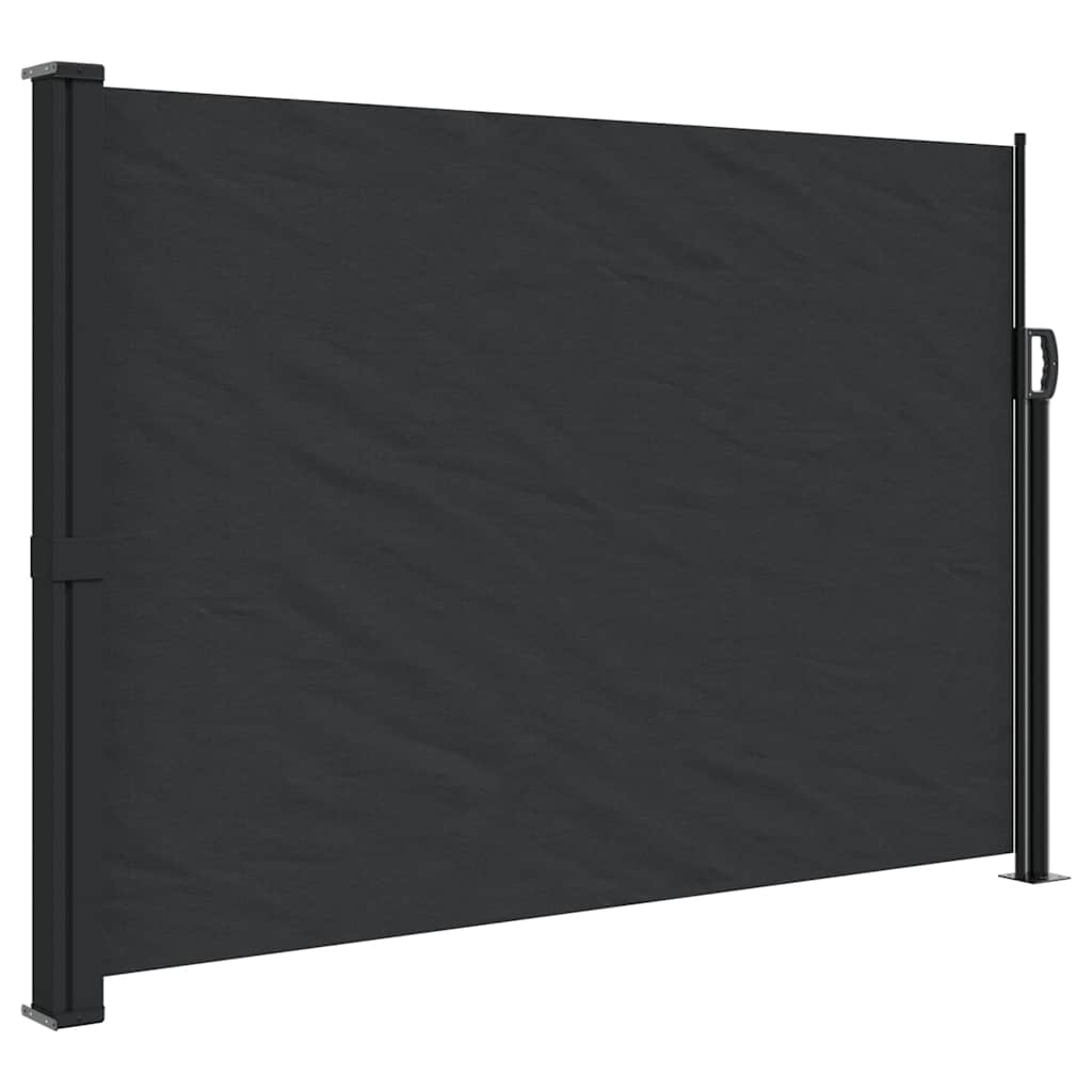 Vidaxx ausziehbarer Windschutz 140x300 cm schwarz