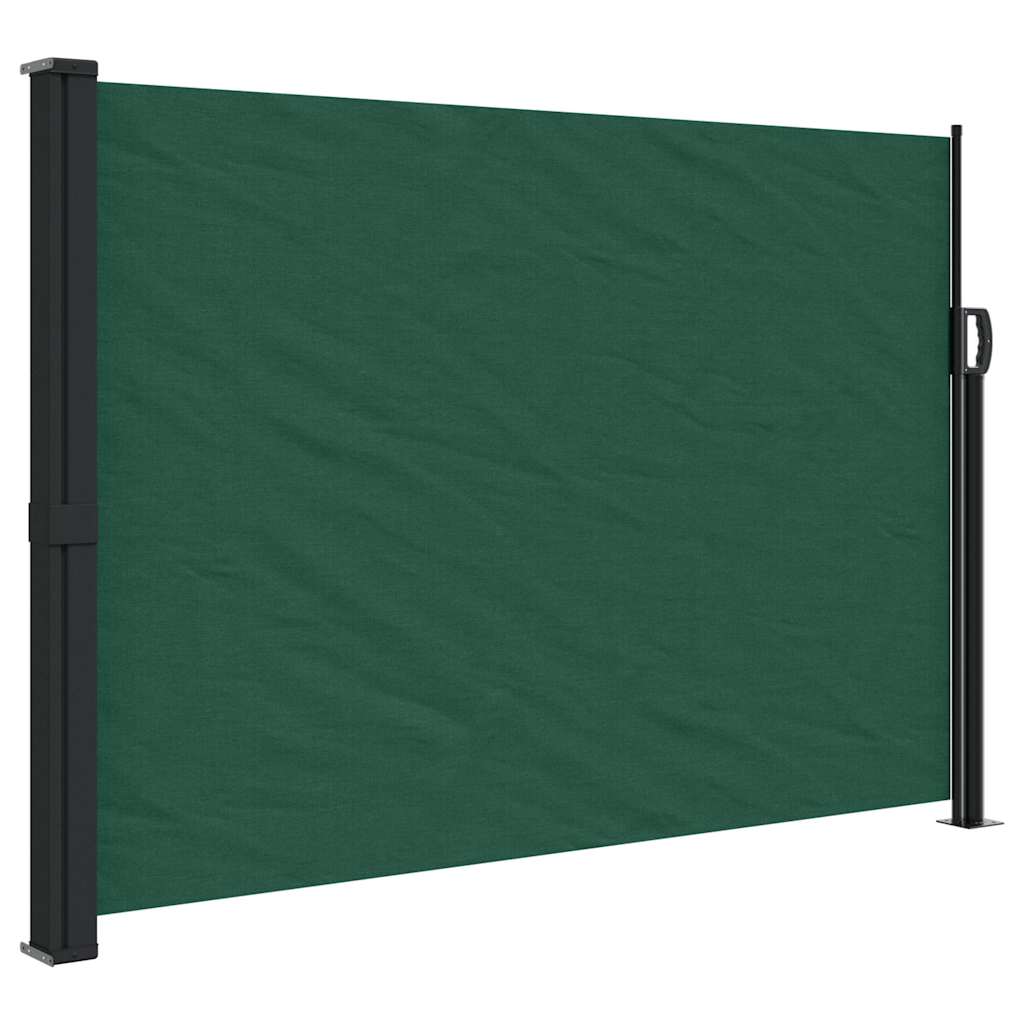 VidaXL Ausziehbarer Windschutz 140x300 cm dunkelgrün