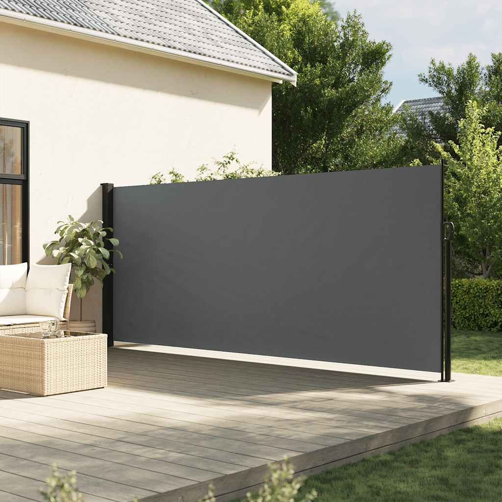 Vidaxx ausziehbarer Windschutz 160x300 cm Anthrazit