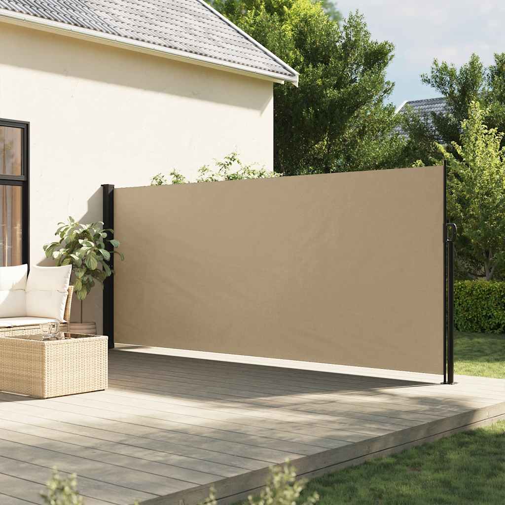 Vidaxl windscherm intrekbaar 170x300 cm beige