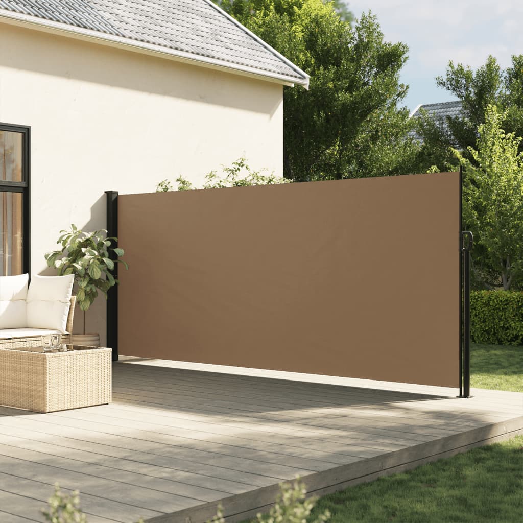 Vidaxl windscherm intrekbaar 170x300 cm taupe