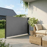 Vidaxx ausziehbarer Windschutz 180x300 cm Anthrazit
