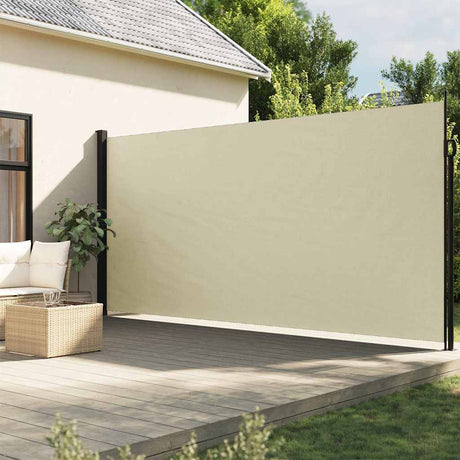 Vidaxx ausziehbarer Windschutz 200x300 cm cremefarben