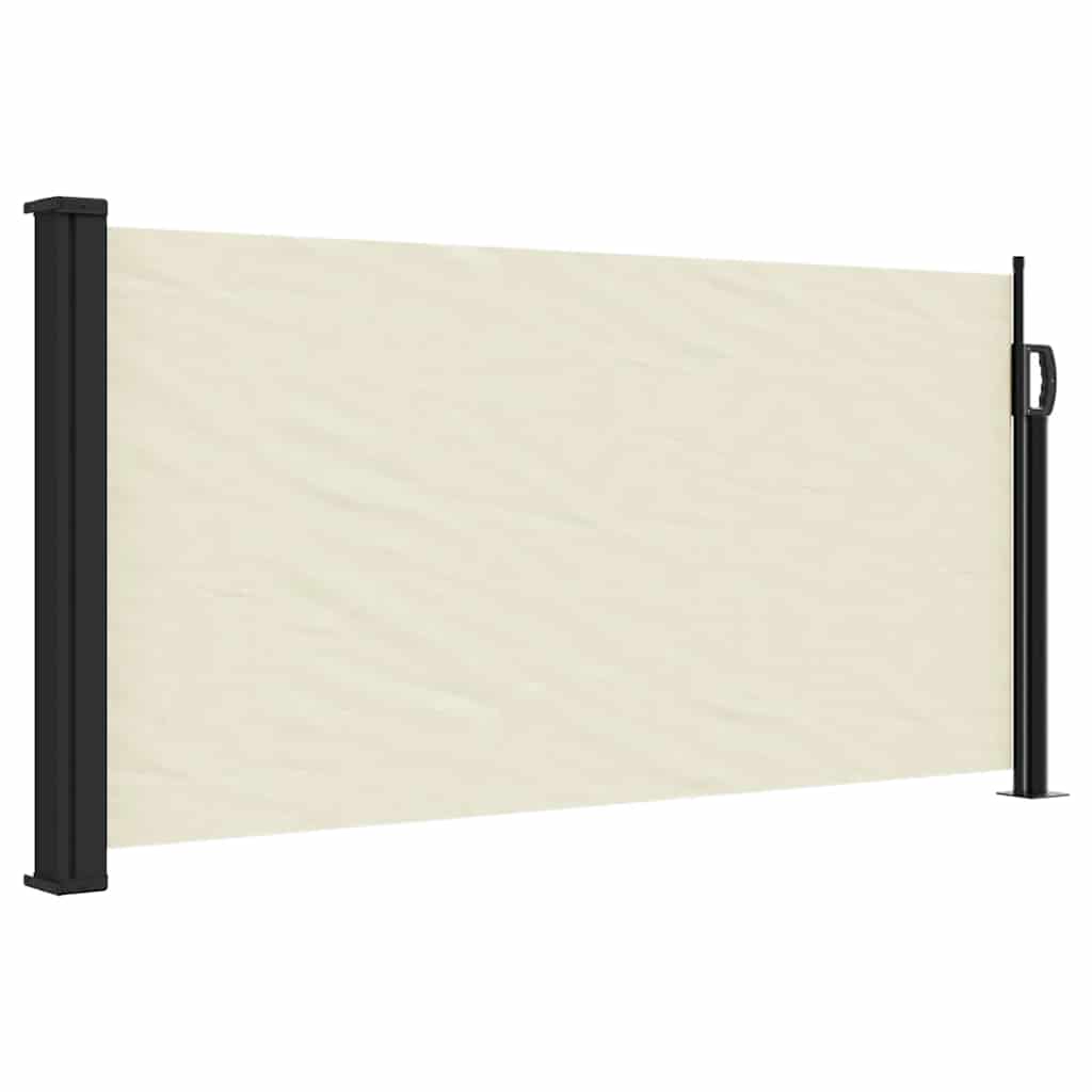 Vidaxx ausziehbarer Windschutz 100x500 cm cremefarben