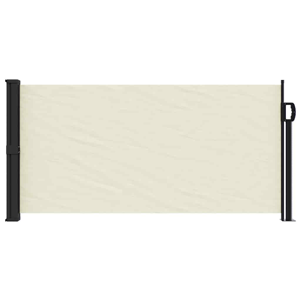 Vidaxl Windshield utdragbar 100x500 cm Cream -Colored