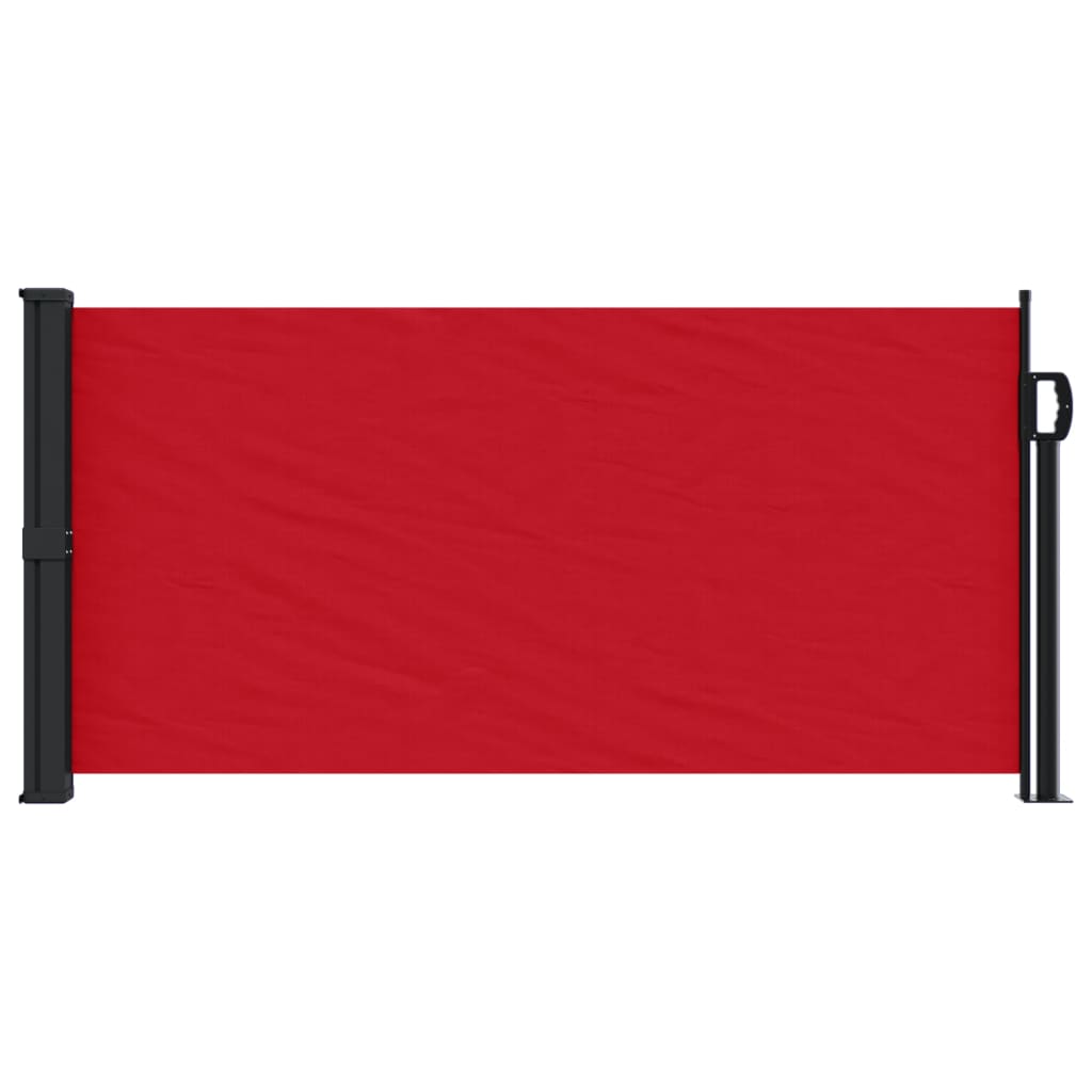 Vidaxx ausziehbarer Windschutz 100x500 cm rot