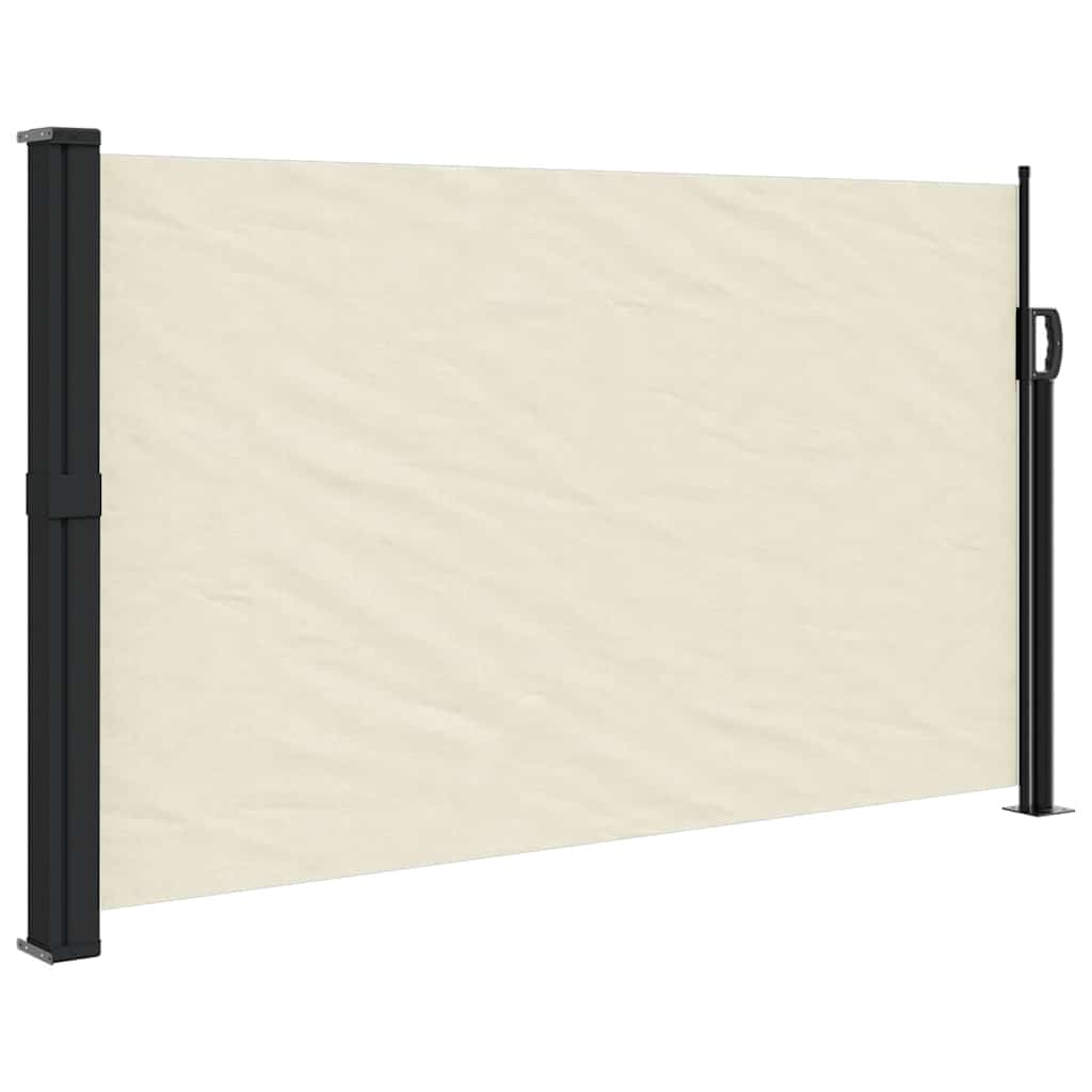 Vidaxl Windshield utdragbar 120x500 cm Cream -Colored