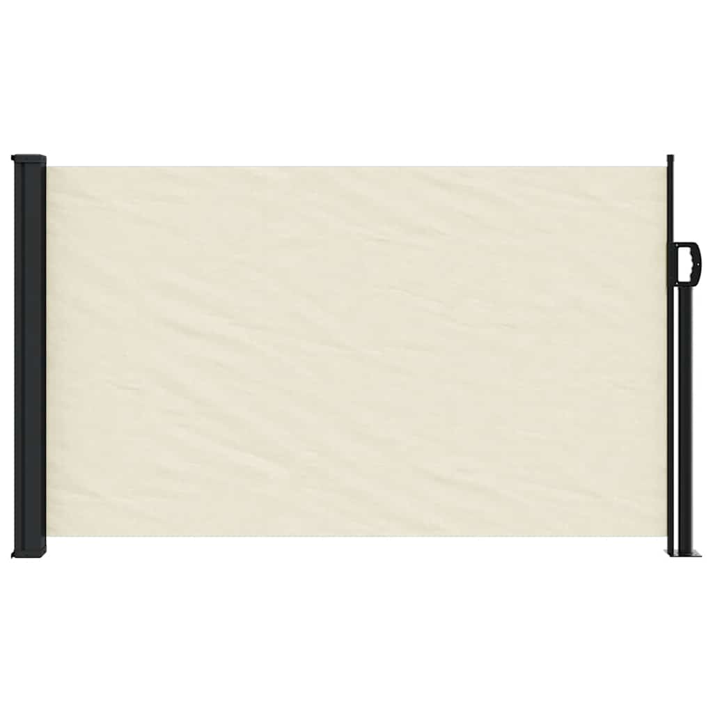 Vidaxx ausziehbarer Windschutz 120x500 cm cremefarben